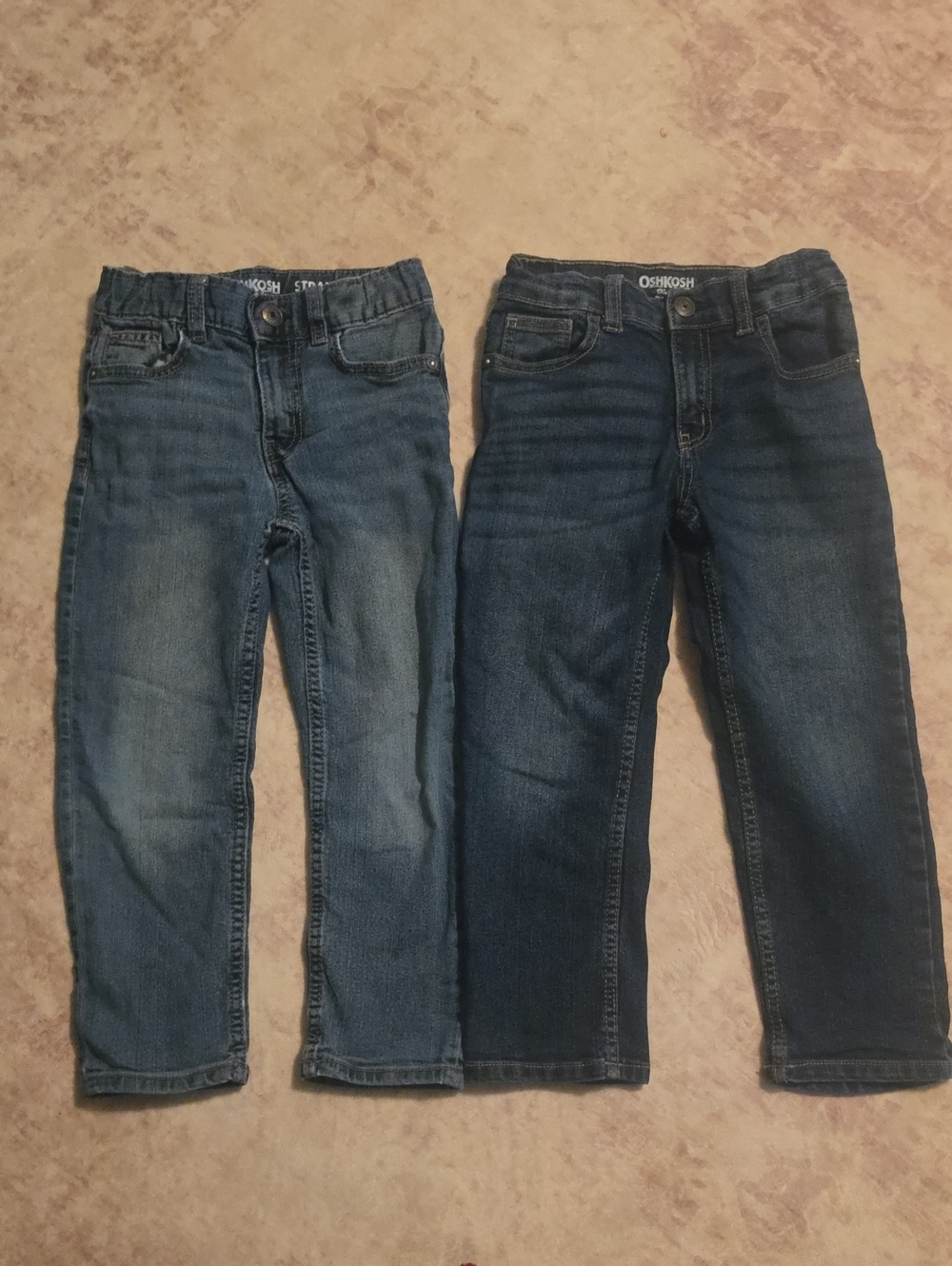 OshKosh B'gosh Pair of Boys' Blue Denim Jeans - Light and Dark Wash